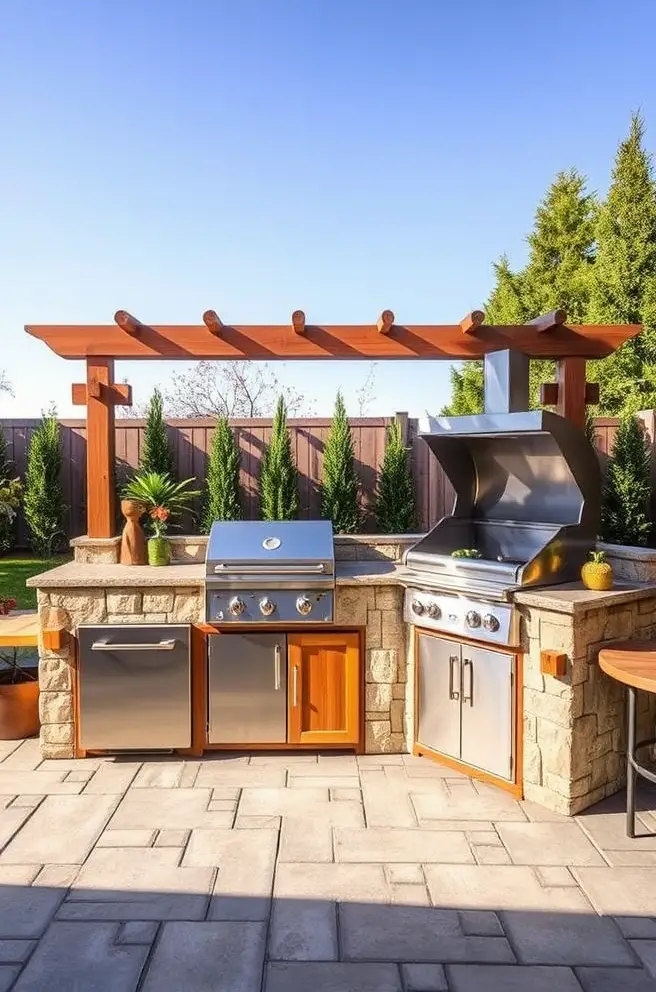 Functional Outdoor Kitchen Idea to Maximize Efficiency