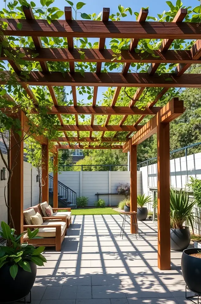 Functional Pergola Idea for Innovative Space Solutions