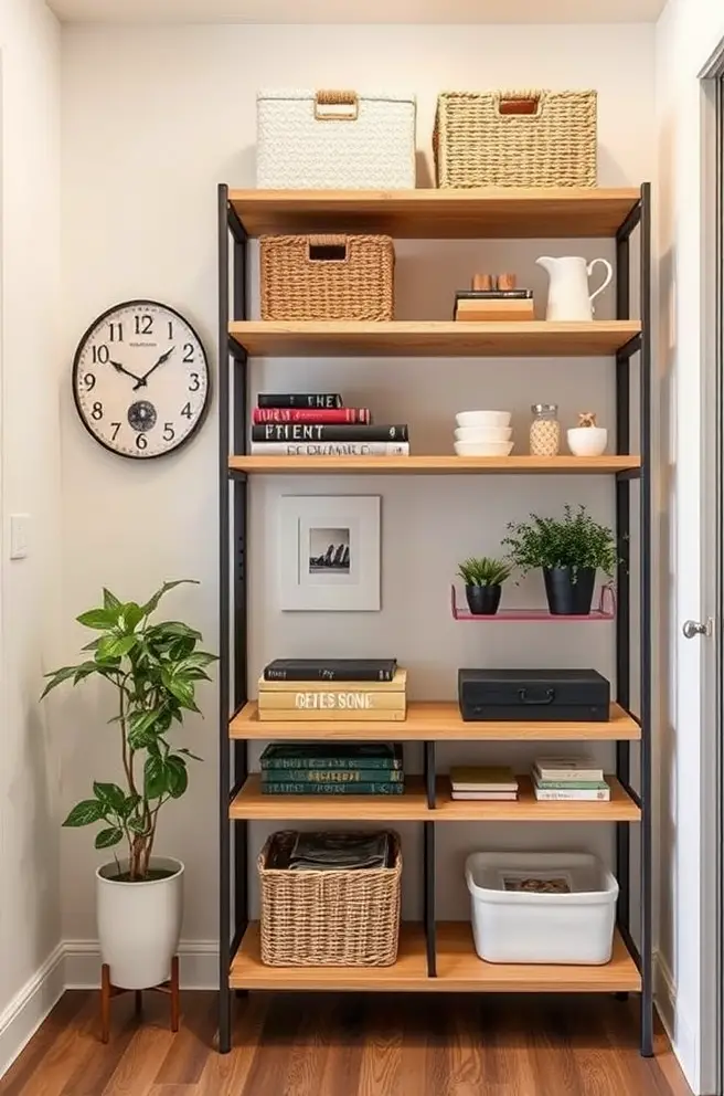 Functional Shelving Idea for Small Spaces to Optimize Storage