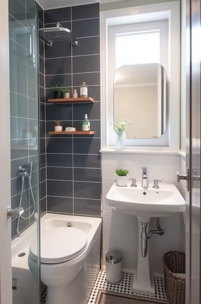 Functional Small Bathroom Idea for Optimal Space Utilization