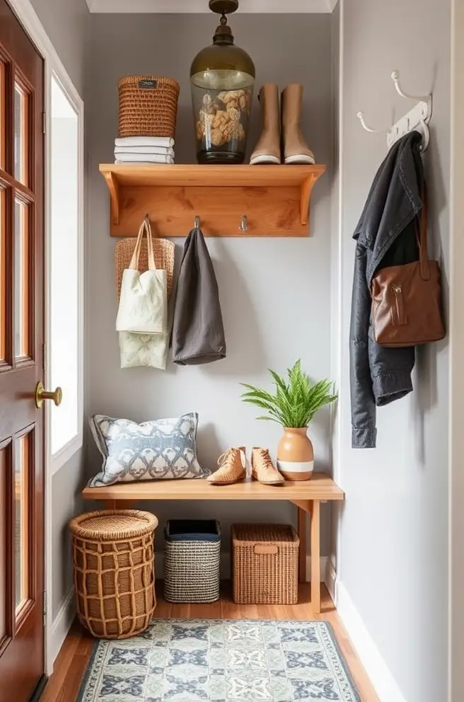 12 Inspiring Small Entryway Ideas You'll Love 4 Functional Small Entryway Idea for Organized Living