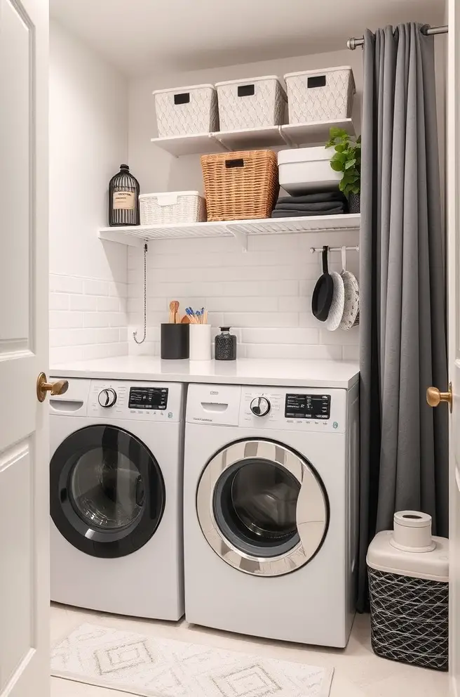 Functional Small Laundry Room Idea for Efficient Organization