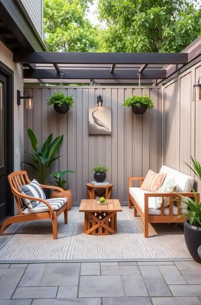 Functional Small Patio Idea Perfect for Everyday Use