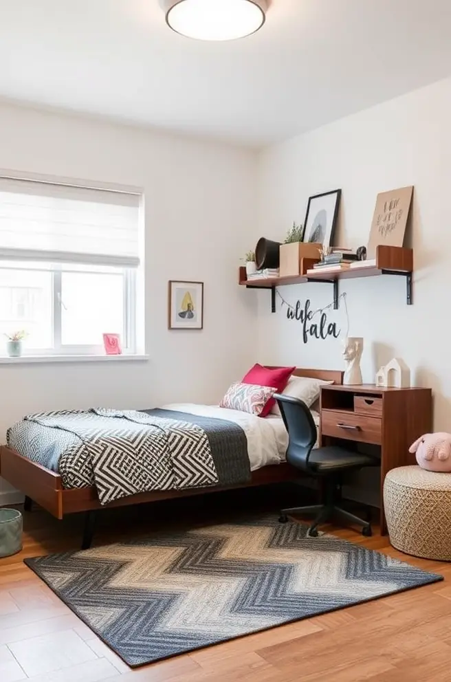 Functional Teen Bedroom Idea for Smaller Spaces