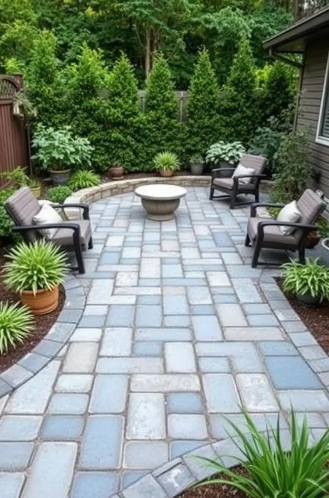 Functional cheap patio paver Idea for creating outdoor zones