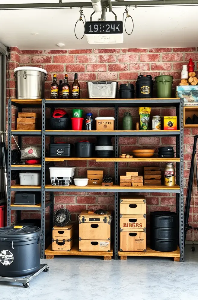 12 Inspiring Garage Shelving Ideas You’ll Love 8 Industrial Garage Shelving Idea for an Edgy Appeal