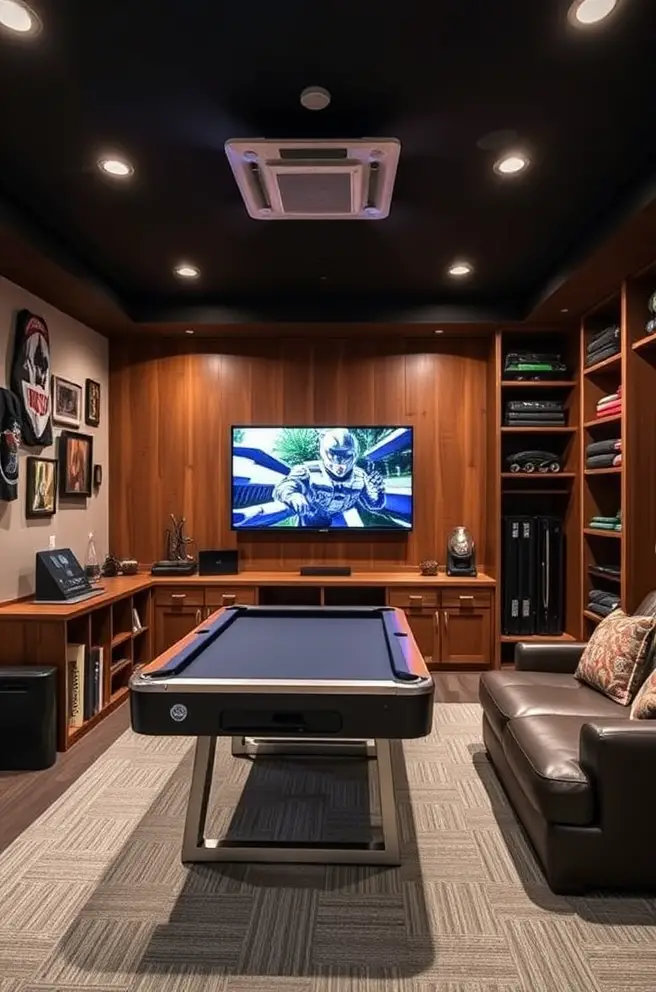 12 Inspiring Game Room Ideas You’ll Love for Your Home 12 Inspiring Game Room Idea with Innovative Storage Solutions