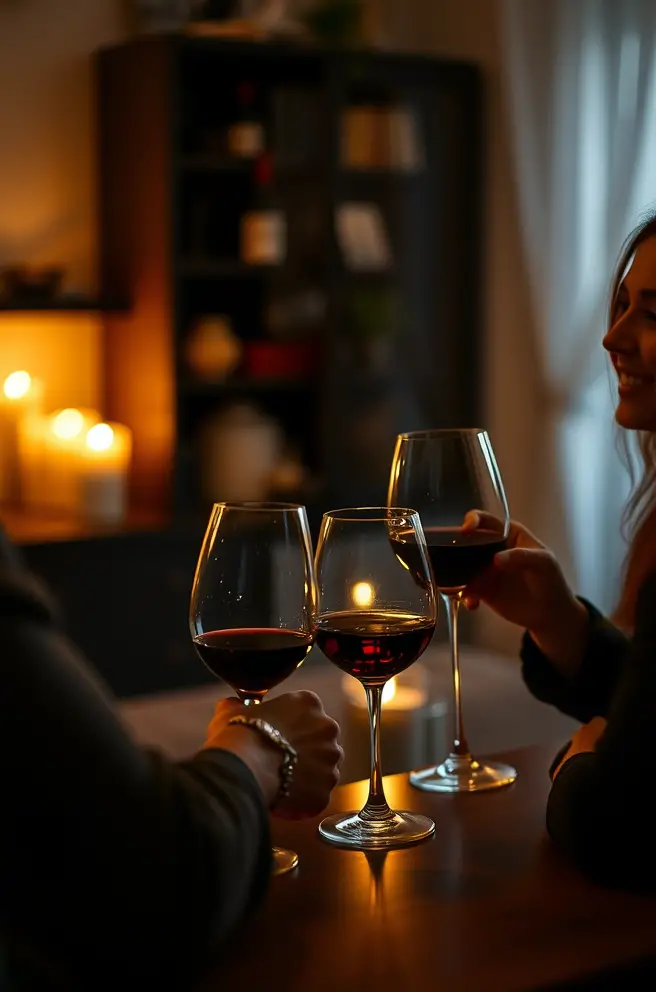 Intimate Wine Tasting At Home Date Night Idea