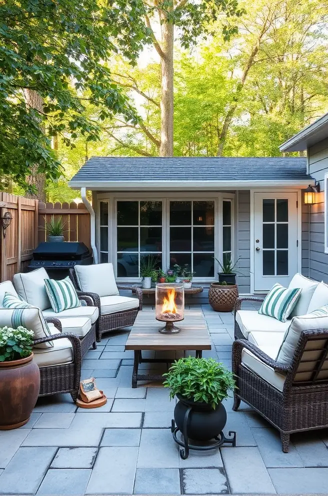 Inviting Paver Patio Idea Perfect for Entertaining Guests