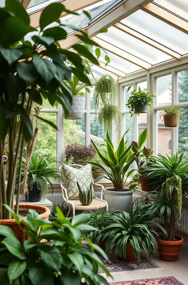 12 Inspiring Sunroom Ideas to Brighten Your Home Decor 11 Lush Sunroom Idea to Incorporate Plants and Nature