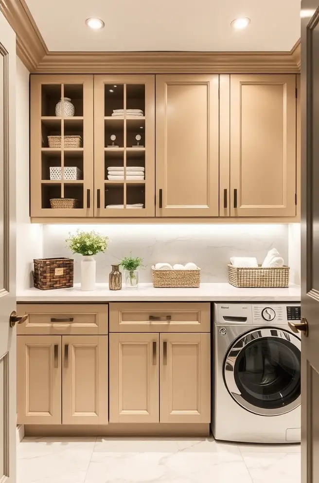 Stylish Laundry Room Cabinets: 12 Inspiring Design Ideas 2 Luxe Laundry Room Cabinets for an Elegant Space
