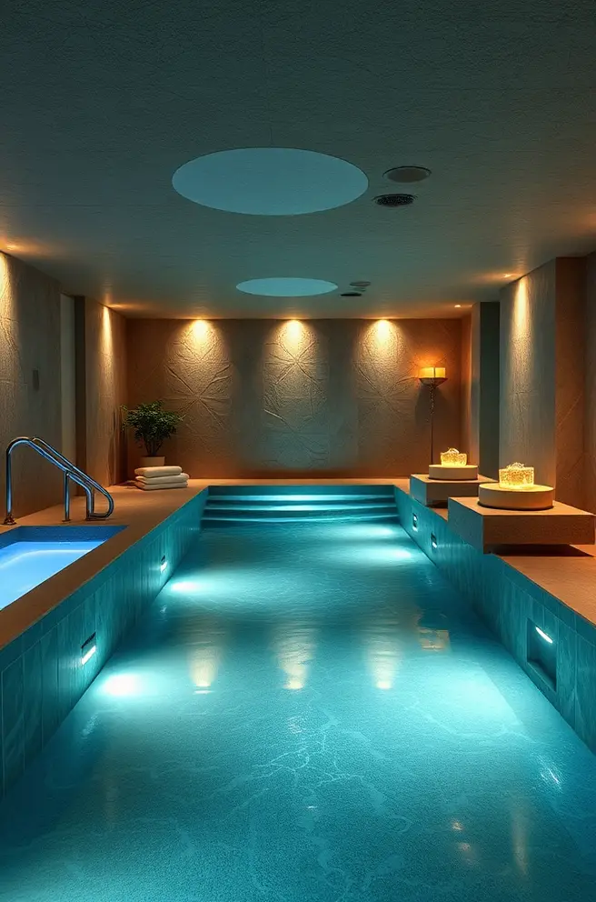 Luxurious Basement Idea for a Spa-Like Atmosphere