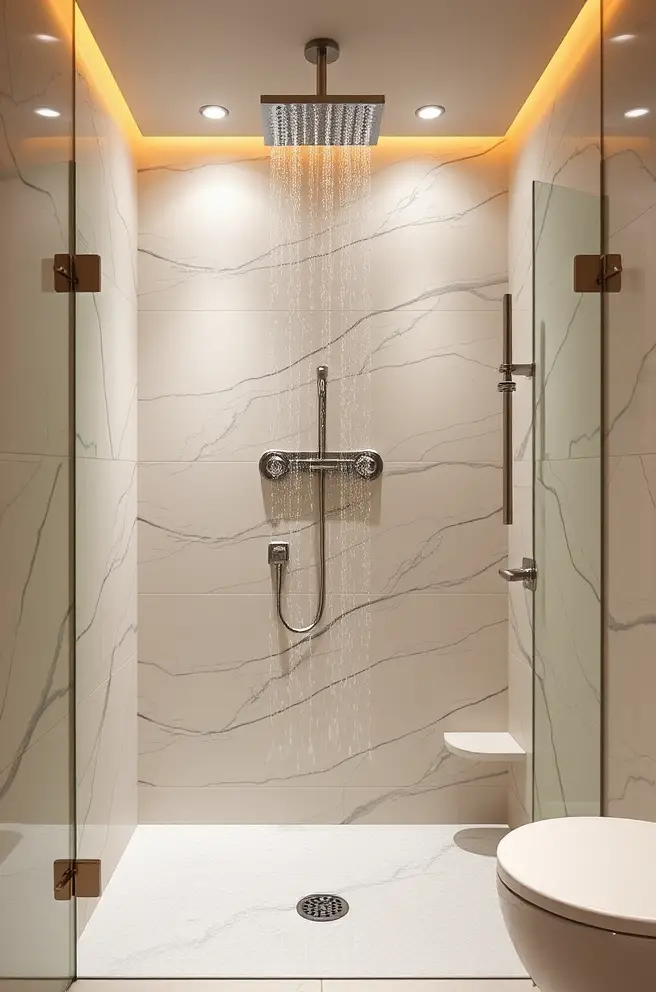 Luxurious Bathroom Shower Idea for a Spa-like Experience