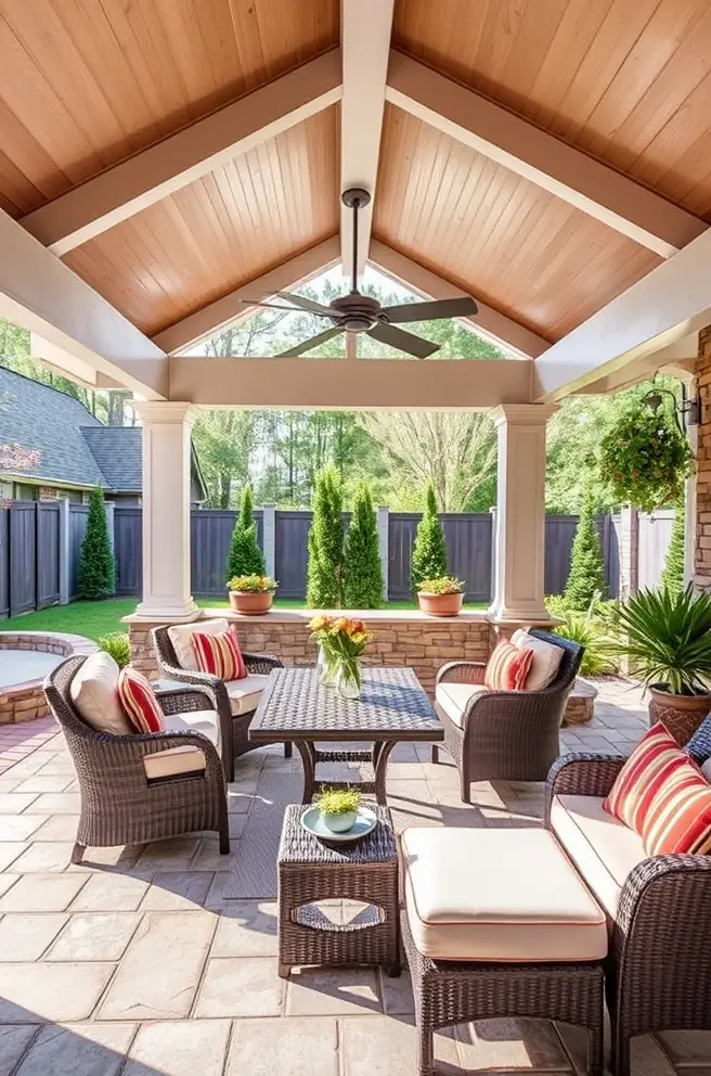 Luxurious Covered Patio Idea to Elevate Your Outdoor Experience