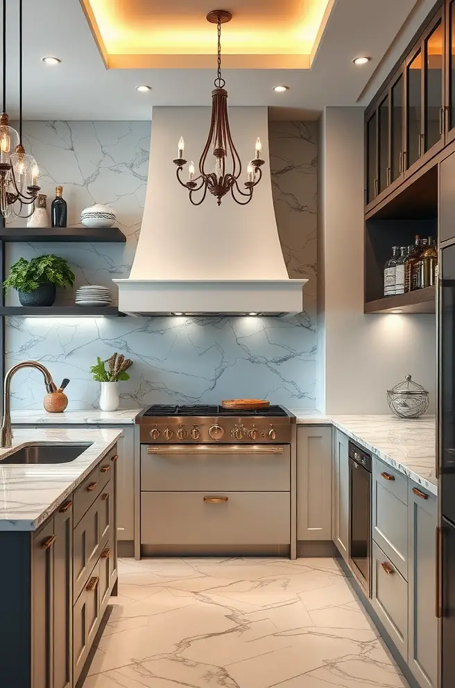 Luxurious High-End Kitchen Decor Idea for a Glamorous Upgrade