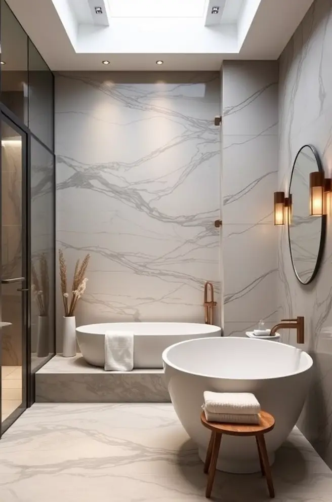 Luxurious House Idea for a Spa-Like Bathroom Retreat