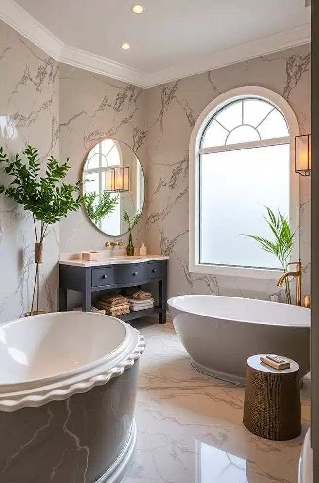 12 Stunning Master Bathroom Ideas You’ll Love 2 Luxurious Master Bathroom Idea for a Spa-Like Retreat