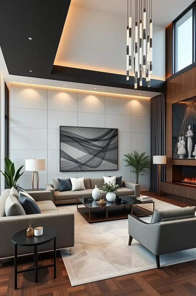 Luxurious Modern Living Room Idea for an Upscale Feel