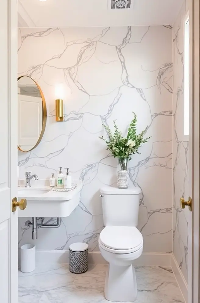 Luxurious Spa-Inspired Powder Room Idea You Can Create