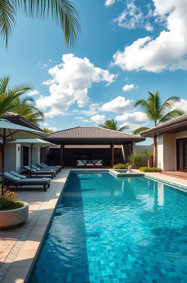 Luxury Pool Deck Idea for an Upscale Resort Vibe