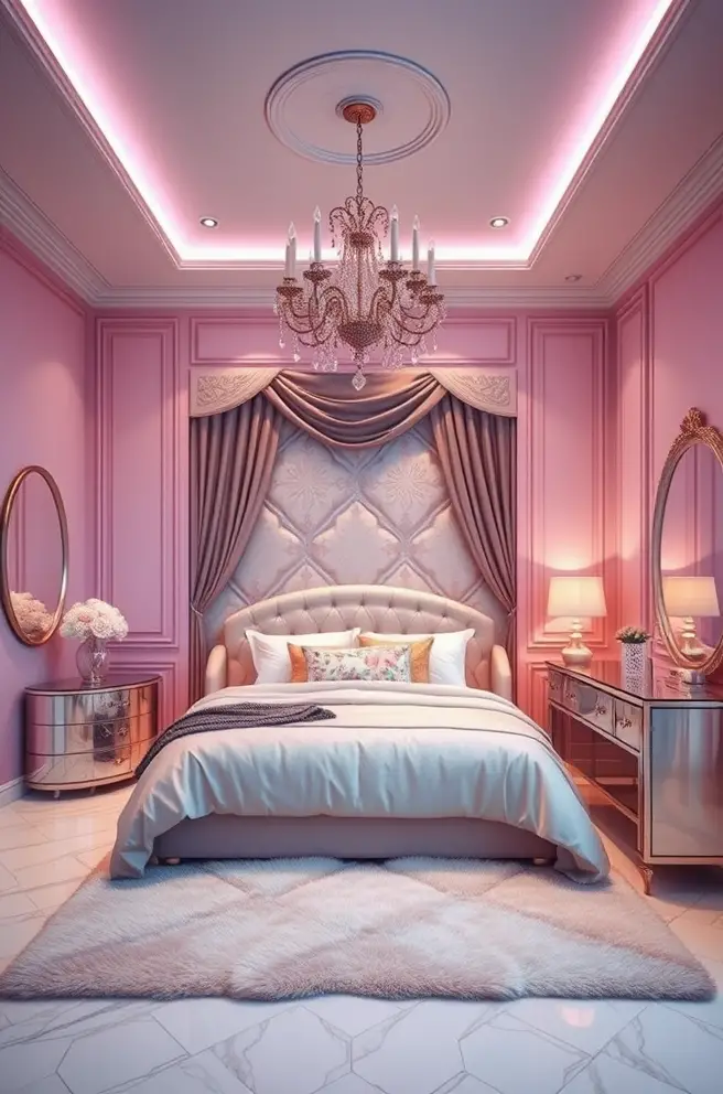 Luxury Teen Bedroom Idea for a Glamorous Look