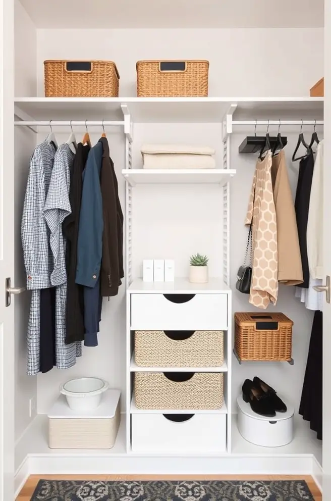 Minimalist Closet Organization Idea for a Clutter-Free Look