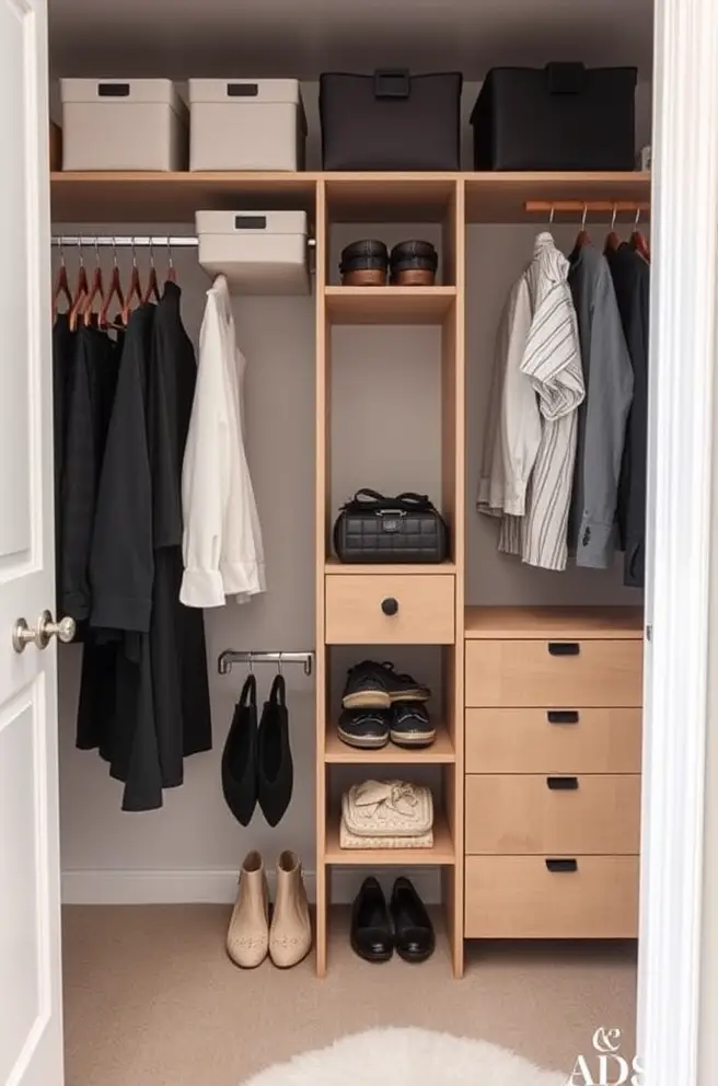 Minimalist Closet Storage Idea That Simplify Your Life
