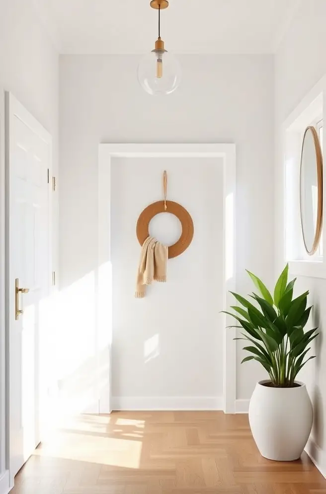 Minimalist Entryway Idea for a Clean and Serene Aesthetic