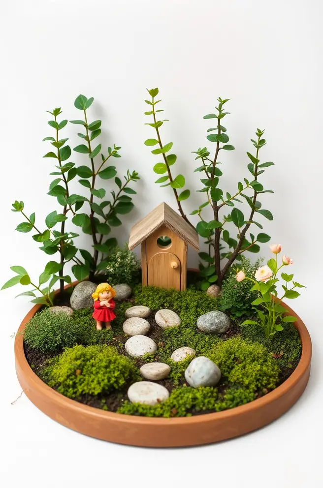 Minimalist Fairy Garden Idea for a Sleek Modern Aesthetic