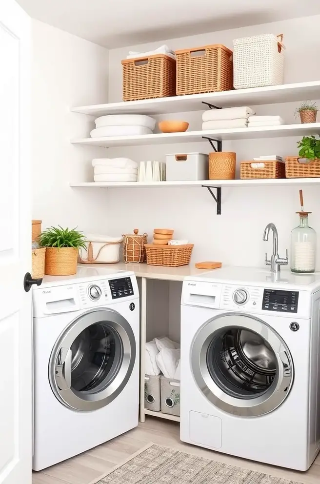 Minimalist Laundry Room Storage Techniques for a Clutter-Free Area