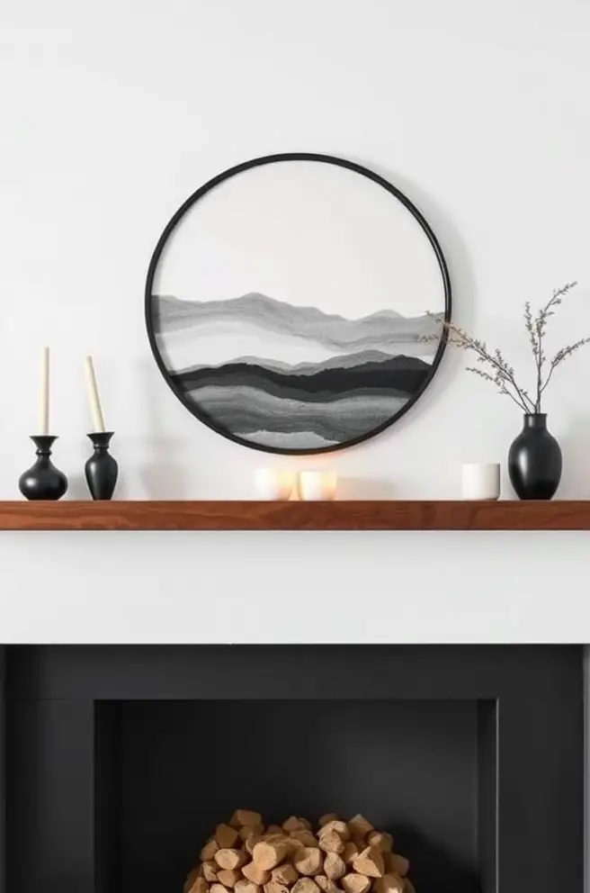 12 Stunning Mantel Decor Ideas for 2023 Inspiration 5 Minimalist Mantel Decor Idea for a Sleek Modern Aesthetic
