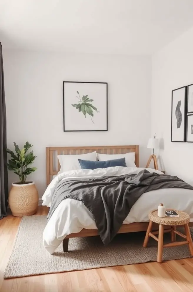 Minimalist Small Bedroom Idea to Enhance Serenity and Space