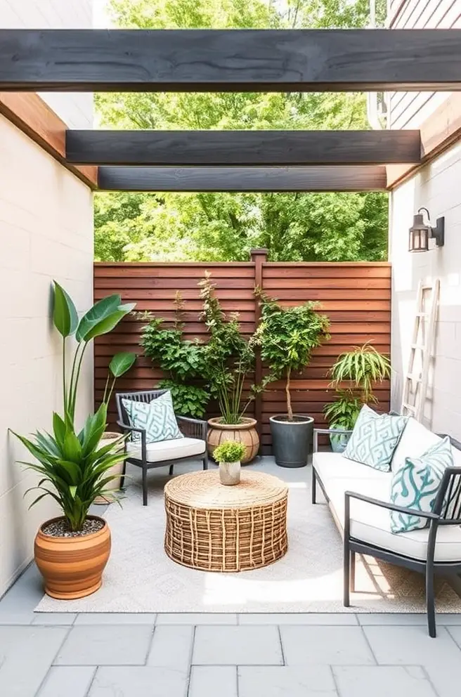Minimalist Small Patio Idea for Effortless Style