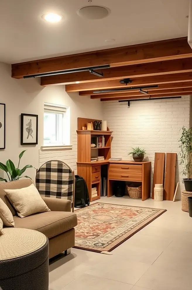 Minimalistic Basement Idea for a Clutter-Free Environment