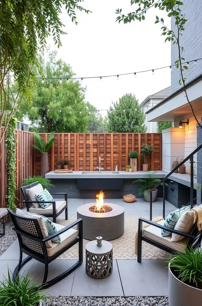 Modern Backyard Patio Idea to Enhance Your Outdoor Space