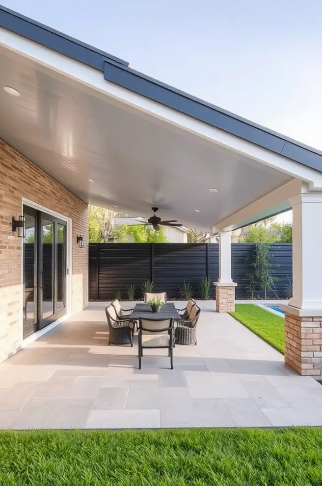 Modern Covered Patio Idea for a Sleek and Sophisticated Look
