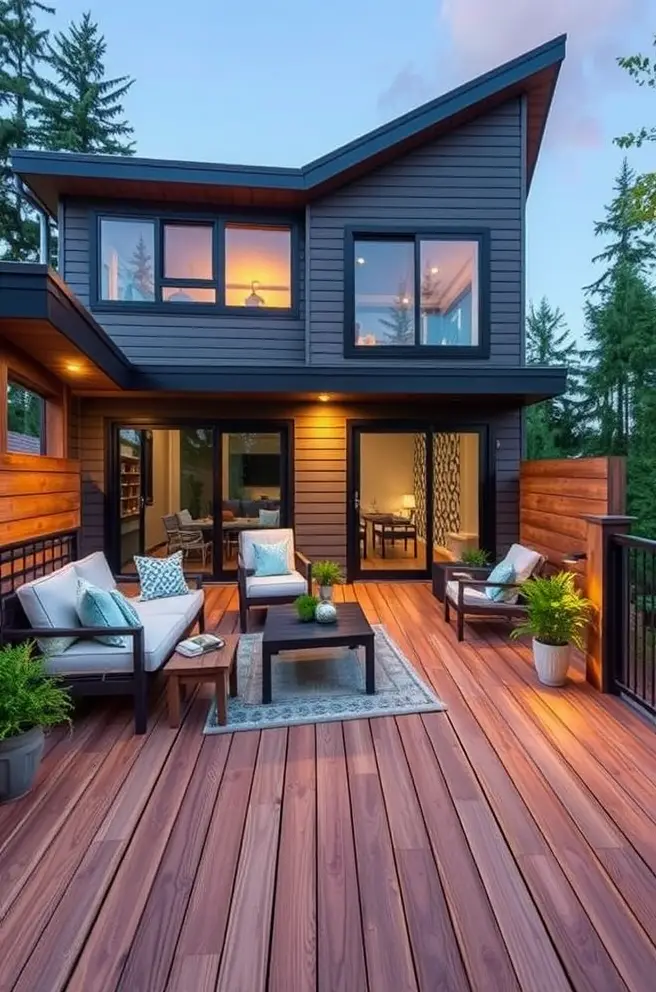 Modern Deck Idea to Perfectly Complement Your Home Design
