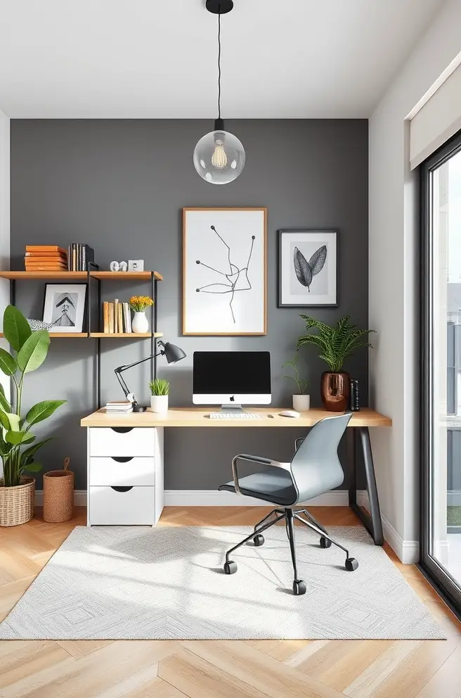 12 Inspiring Home Office Ideas for a Stylish Workspace 4 Modern Home Office Idea for a Chic and Productive Space