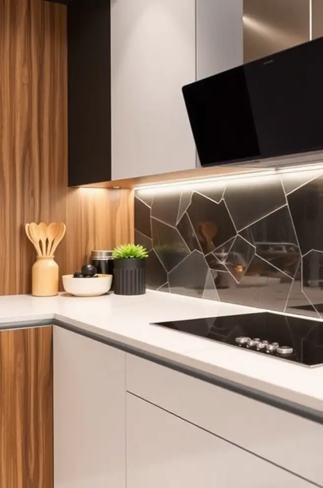 Modern Kitchen Backsplash Idea for a Sleek Contemporary Look