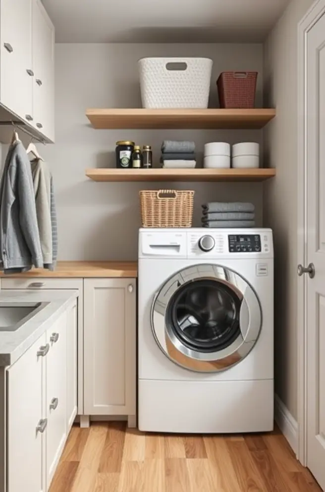 Modern Laundry Room Storage Concepts for a Sleek Look