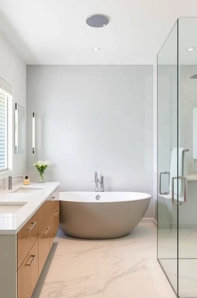 12 Stunning Master Bathroom Ideas You’ll Love 4 Modern Master Bathroom Idea Incorporating Smart Technology