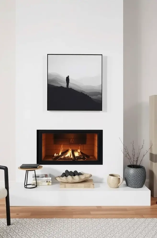 12 Stunning Fireplace Ideas for Your Home Decor Inspiration 3 Modern Minimalist Fireplace Idea for a Chic Home Atmosphere