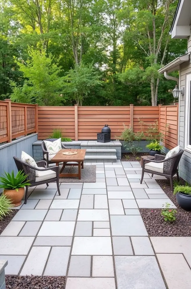 Modern Paver Patio Idea to Refresh Your Outdoor Design