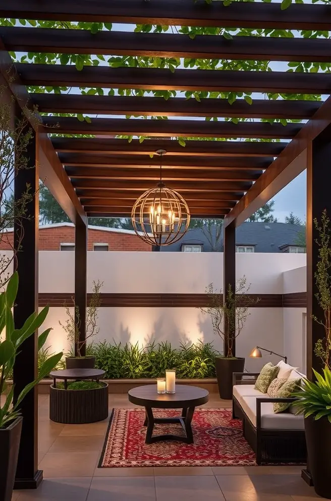 Modern Pergola Idea for a Chic and Sophisticated Space