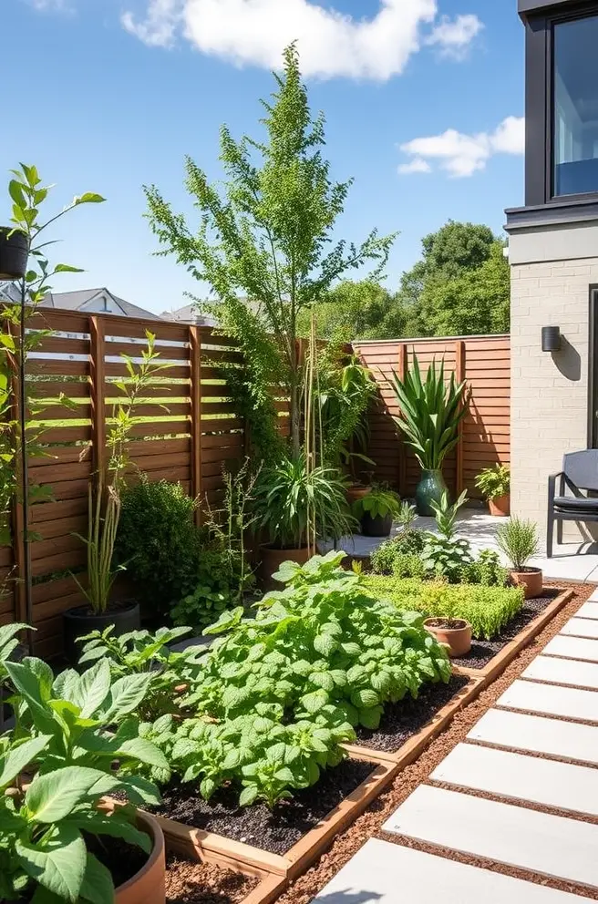 Modern Vegetable Garden Idea for Stylish Outdoor Living Areas