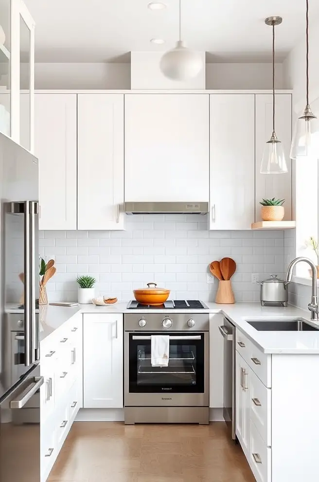 Modern White Kitchen Idea to Elevate Your Cooking Space