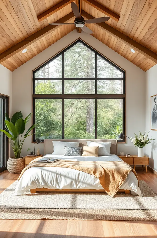 Nature-Inspired Master Bedroom Idea for a Refreshing Vibe