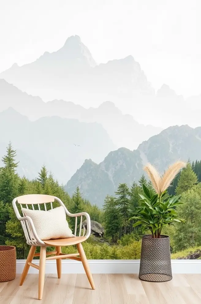 Nature-Inspired Wallpaper Idea to Bring the Outdoors Indoors