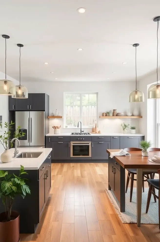 Open Concept Kitchen Layout Idea for Seamless Living