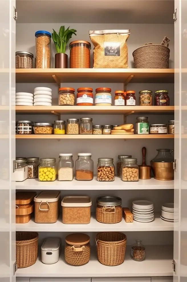 12 Stunning Pantry Ideas for Your Home Design Inspiration 10 Open Shelving Pantry Idea for a Trendy Display